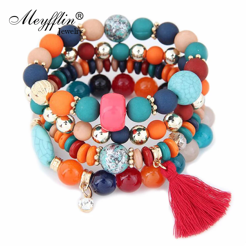 Meyfflin Charm Bracelets for Women 2019 Fashion Resin Beads Elastic Bracelet Boho Jewelry Multilayer Pulseira Masculina
Meyfflin Charm Bracelets for Women 2019 Fashion Resin Beads Elastic Bracelet Boho Jewelry Multilayer Pulseira Masculina