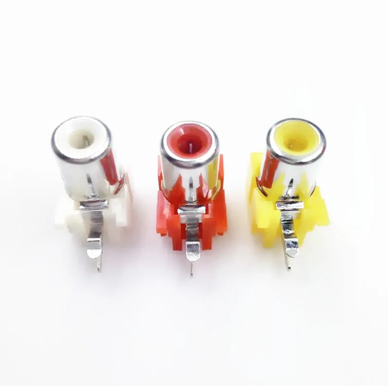 FREE SHIPPING 5PCS/LOT AV-8.4-5 2x Holes 2Pins RCA Sockets 90Degree Audio Video Connecctors Jacks yellow white red
FREE SHIPPING 5PCS/LOT AV-8.4-5 2x Holes 2Pins RCA Sockets 90Degree Audio Video Connecctors Jacks yellow white red