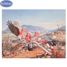 5D, DIY, רקמת יהלומים, אוסטרלי תוכים יהלומי ציור מלא כיכר, תפר צלב, 3D, פסיפס פאזל, mazayka, בית תפאורה אמנות(China)