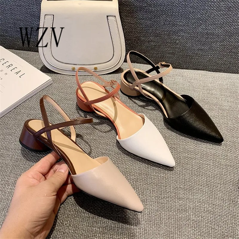 Women's Shoes Low Heels Sandals for Shoes Woman Casual Block Heel Narrow Band Buckle Strap Pointy Shoes Mixed Colors F152
Women's Shoes Low Heels Sandals for Shoes Woman Casual Block Heel Narrow Band Buckle Strap Pointy Shoes Mixed Colors F152