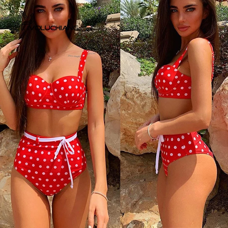 Red Dot Print 2019 New Bikinis Women Swimsuit High Waist Bathing Suit Swimwear Push Up Bikini Set Vintage Retro Beach Wear
Red Dot Print 2019 New Bikinis Women Swimsuit High Waist Bathing Suit Swimwear Push Up Bikini Set Vintage Retro Beach Wear