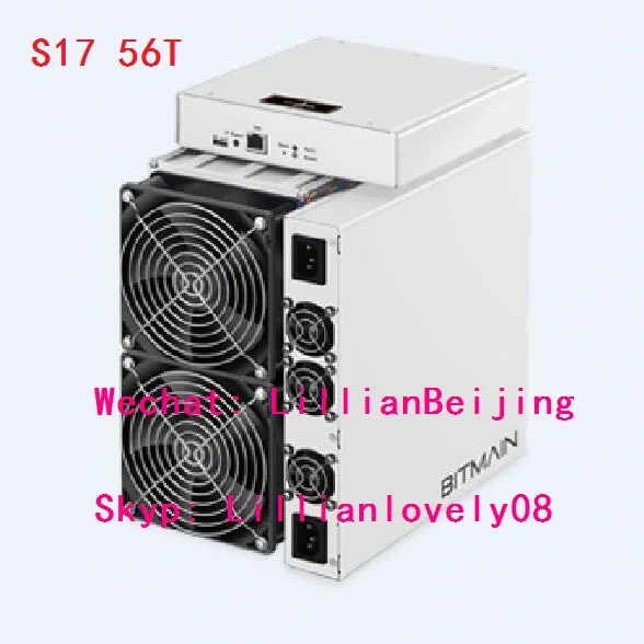 New stock AntMiner S17 56T Asic Miner Sha256 Bitcoin BCH BTC Mining machine bitmain s17 with original PSU power supply
New stock AntMiner S17 56T Asic Miner Sha256 Bitcoin BCH BTC Mining machine bitmain s17 with original PSU power supply
