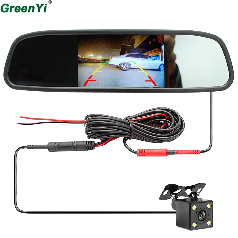 GreenYi 4.3" Car Rear Rear view Mirror Monitor monitor Camera Video Auto Parking Assistance LED Night Vision Reversing Camera
GreenYi 4.3" Car Rear Rear view Mirror Monitor monitor Camera Video Auto Parking Assistance LED Night Vision Reversing Camera