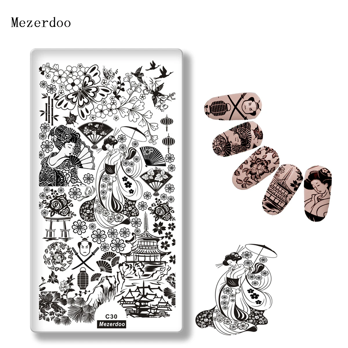 Japanese Series Nail Template Petty Girl Warrior Fashion Style Stamping Plate Cherry Butterfly Pattern Fan Design Stencil C30
Japanese Series Nail Template Petty Girl Warrior Fashion Style Stamping Plate Cherry Butterfly Pattern Fan Design Stencil C30