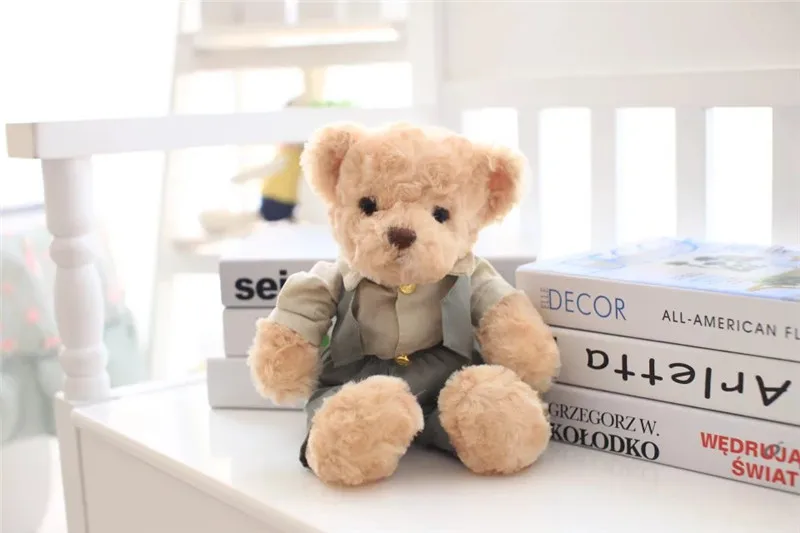 A pair 30CM Kawaii Teddy Bear Plush Toy Stuffed Couple teddy bear with cloth Soft Kids Toys Hight Quality 2018 New (5)