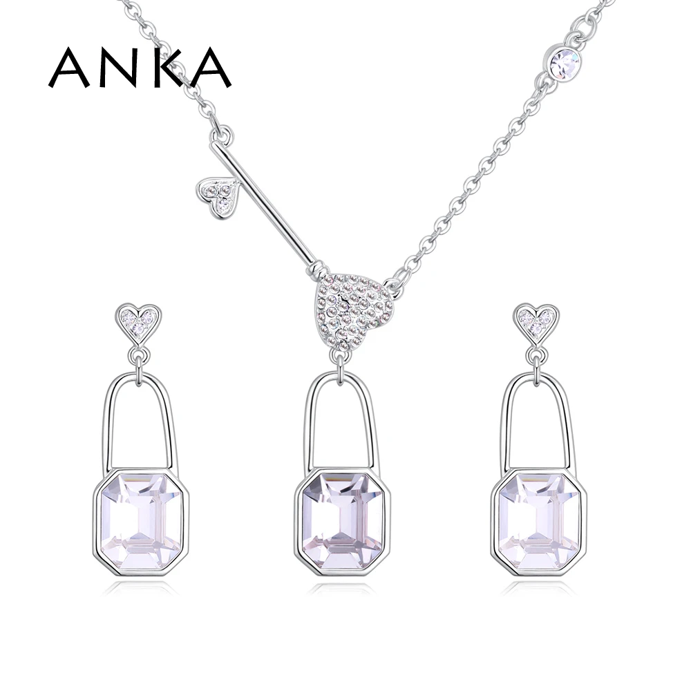 ANKA New Geometric Crystal Great Woman Costume Jewelry Set With Stones Earrings And Necklace Set Crystals from Austria #130341
ANKA New Geometric Crystal Great Woman Costume Jewelry Set With Stones Earrings And Necklace Set Crystals from Austria #130341