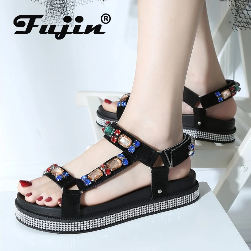 Fujin 2019 Summer New Water Drill Sandals Women Magic Paste Diamond Increase Thick Bottom Shoes Flat Dropshipping Fashion Sandal
Fujin 2019 Summer New Water Drill Sandals Women Magic Paste Diamond Increase Thick Bottom Shoes Flat Dropshipping Fashion Sandal