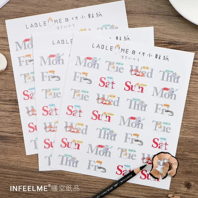 9 Sheets/Lot Time Week Plan /Month/number Paper Sticker DIY Multifunction Decoration Stationery Stickers Office School Supplies
9 Sheets/Lot Time Week Plan /Month/number Paper Sticker DIY Multifunction Decoration Stationery Stickers Office School Supplies