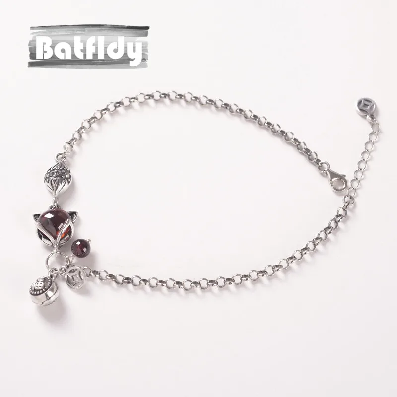 925 Silver Thai Silver Handmade Fox Garnet Red Female Models Bracelet Set Lucky Character ZC057
925 Silver Thai Silver Handmade Fox Garnet Red Female Models Bracelet Set Lucky Character ZC057