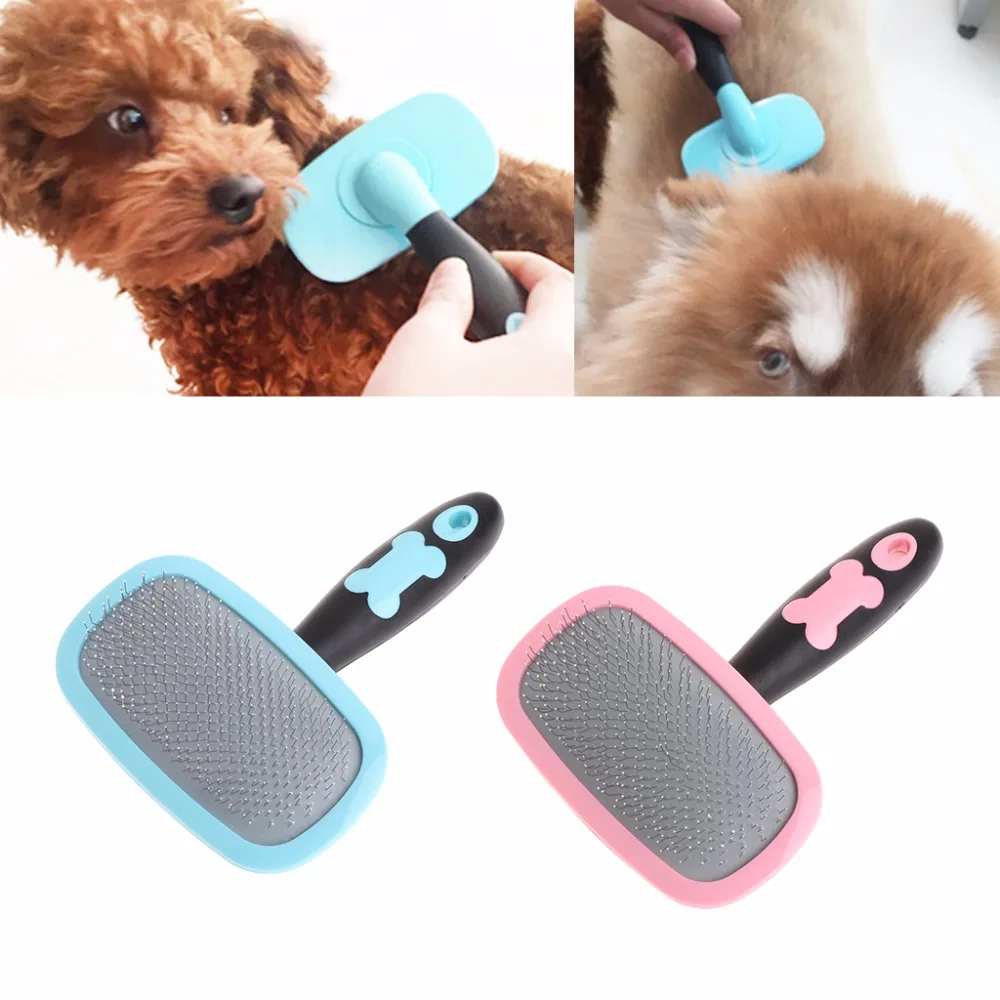 NEW Rotatable Blue/Pink Handle Shedding Hair Brush Stainless Steel Pin Fur Grooming Trimmer Comb Tool For Pet Dog Cat S/L C42
NEW Rotatable Blue/Pink Handle Shedding Hair Brush Stainless Steel Pin Fur Grooming Trimmer Comb Tool For Pet Dog Cat S/L C42