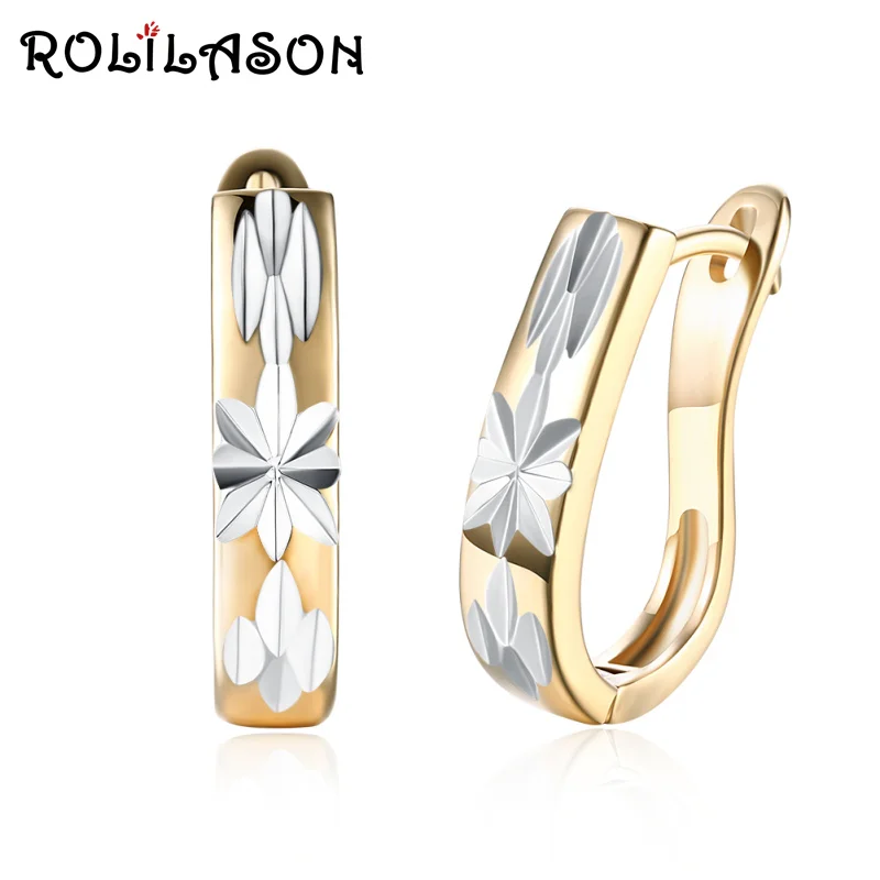 ROLILASON easy chic silver color pattern champagne gold hoop earring casual daily office style women JE1188
ROLILASON easy chic silver color pattern champagne gold hoop earring casual daily office style women JE1188
