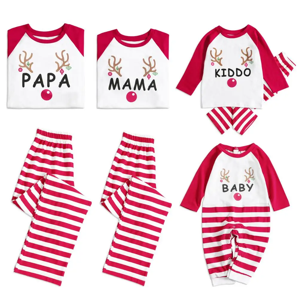 PatPat Autumn Winter New Parent-child Casual Holiday Christmas Deer Top Red Striped Pants Pajamas Set For The Family
PatPat Autumn Winter New Parent-child Casual Holiday Christmas Deer Top Red Striped Pants Pajamas Set For The Family