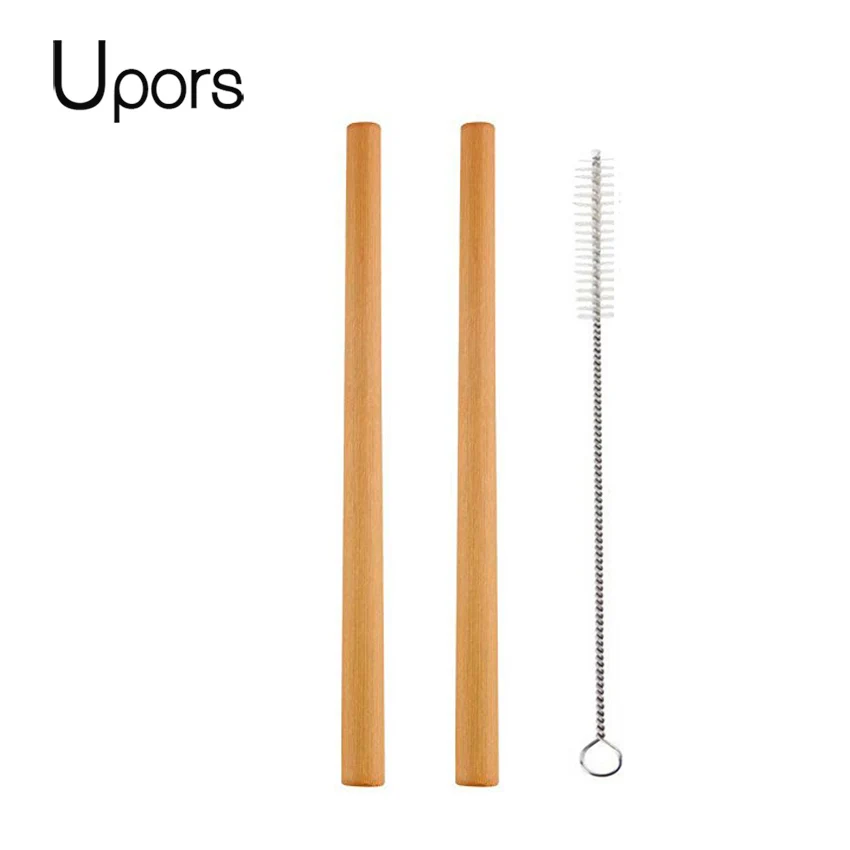 UPORS 2Pcs/Set Natural Bamboo Straw Eco Friendly Reusable Straw Organic Bamboo Drinking Straws
UPORS 2Pcs/Set Natural Bamboo Straw Eco Friendly Reusable Straw Organic Bamboo Drinking Straws