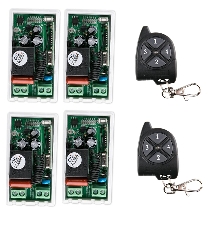 1 ch RF wireless remote control switch 220V easy connection 4* receiver+2 * transmitter 2016 new
1 ch RF wireless remote control switch 220V easy connection 4* receiver+2 * transmitter 2016 new