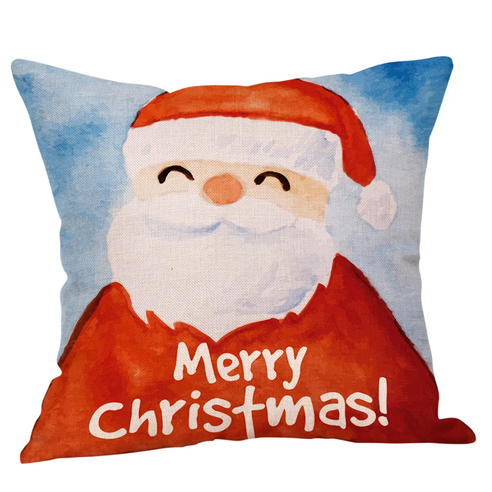 Happy Christmas Pillow Cases Linen Sofa Cushion Cover Merry Xmas Home Decorative Decor Snowman Pillowcase Pillow Cover 45x45 cm
Happy Christmas Pillow Cases Linen Sofa Cushion Cover Merry Xmas Home Decorative Decor Snowman Pillowcase Pillow Cover 45x45 cm