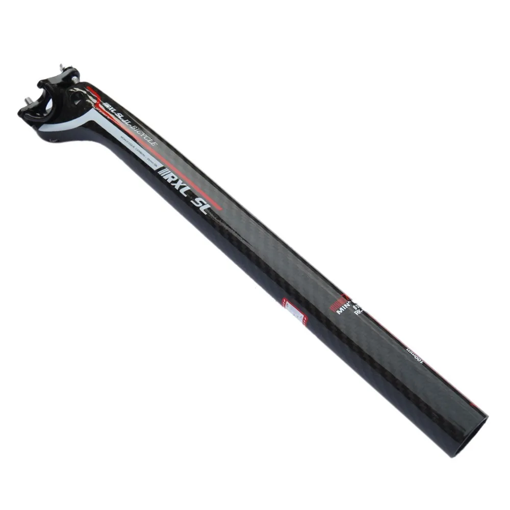 RXL SL Bicycle Seat Post Carbon Seatpost 27.230.831.6mm Offset 3K Glossy RedBlueGreenYellow Road Seat Post 350450mm (7)