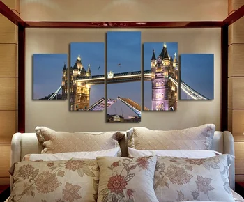 London Tower Bridge Canvas Prints Night Landscape Pictures Unframed 5 piece Wall Art Decoration
London Tower Bridge Canvas Prints Night Landscape Pictures Unframed 5 piece Wall Art Decoration