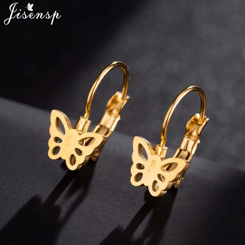 Jisensp New Butterfly Stud Earrings 2019 for Women Cute Stainless Steel Animal Earrings Girls Fashion Jewelry kolczyki damskie
Jisensp New Butterfly Stud Earrings 2019 for Women Cute Stainless Steel Animal Earrings Girls Fashion Jewelry kolczyki damskie