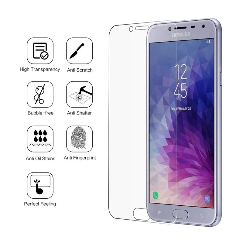 Фото 2.5D 9H закаленное стекло для Samsung Galaxy J4 2018 на J400 J400F/DS Защитная крышка экрана