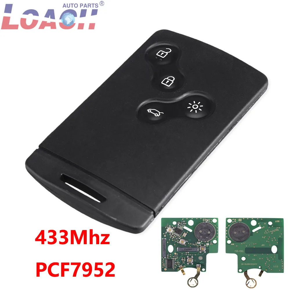 For Renault Megane Scenic Laguna Koleos Clio Car Key Card Fob 433MHZ PCF7952 Chip Remote Key Car Key
For Renault Megane Scenic Laguna Koleos Clio Car Key Card Fob 433MHZ PCF7952 Chip Remote Key Car Key
