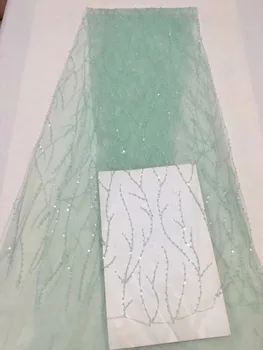 African Bridal Green Lace Fabric 5yard Gold Tulle French Fabric Lace High Quality Sequins 3D Nigerian Lace Fabric For Women
African Bridal Green Lace Fabric 5yard Gold Tulle French Fabric Lace High Quality Sequins 3D Nigerian Lace Fabric For Women