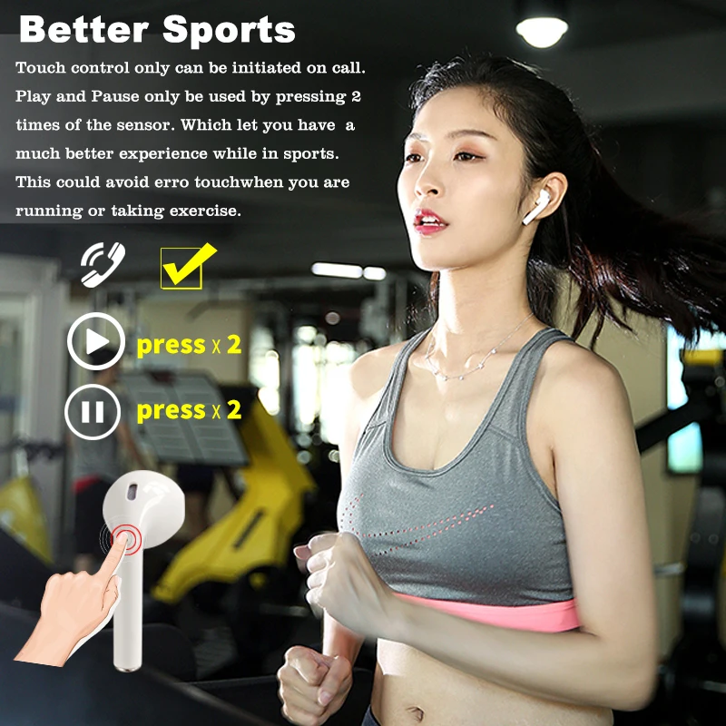 2019 Airpro2 Earphones Wireless Bluetooth Earbuds Earphone Pods for Iphone 6/7/8 plus Apple Android
2019 Airpro2 Earphones Wireless Bluetooth Earbuds Earphone Pods for Iphone 6/7/8 plus Apple Android