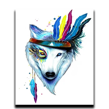 5D Wolf Painting Diamond Stitch Cross DIY Diamond Embroidery Animal Colorful Rhinestone Mosaic home decor Needlework gift
5D Wolf Painting Diamond Stitch Cross DIY Diamond Embroidery Animal Colorful Rhinestone Mosaic home decor Needlework gift