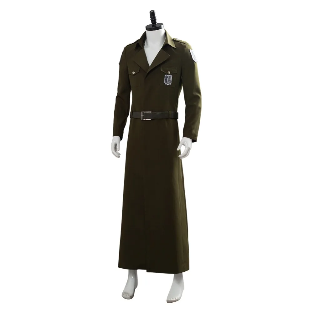Cosplay&ware Attack On Titan Cosplay Levi Costume Scouting Legion Soldier Coat Trench Jacket Adult Men Halloween Carnival Clothing 14 Cosplay&ware Attack On Titan Cosplay Levi Costume Scouting Legion Soldier Coat Trench Jacket Adult Men Halloween Carnival Clothing -Zentai shop online