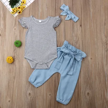 Fashion Newborn Baby Girls Clothes Romper Bowknot Pants Headband Summer Outfit Sunsuit
Fashion Newborn Baby Girls Clothes Romper Bowknot Pants Headband Summer Outfit Sunsuit