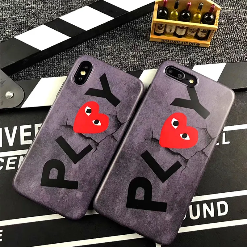 New Japan trend Brand CDG PLAY Case For iphone 6 7 8 Plus X10 XR XS Max Fashion Retro personality Matte Couple phone Cover coque
New Japan trend Brand CDG PLAY Case For iphone 6 7 8 Plus X10 XR XS Max Fashion Retro personality Matte Couple phone Cover coque
