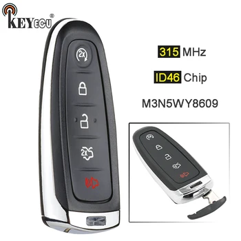 KEYECU 315MHz ID46 FCC: M3N5WY8609 Smart 4+1 5 Button Remote Car Key Fob for Ford Edge Escape Expedition C-max Taurus Flex Focus
KEYECU 315MHz ID46 FCC: M3N5WY8609 Smart 4+1 5 Button Remote Car Key Fob for Ford Edge Escape Expedition C-max Taurus Flex Focus