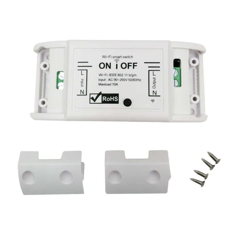 1 channel WiFi Smart Switch AC90-250V Receiver Intelligent Remote Wireless Control For Smart Home Wifi Switch 10A 2200W
1 channel WiFi Smart Switch AC90-250V Receiver Intelligent Remote Wireless Control For Smart Home Wifi Switch 10A 2200W