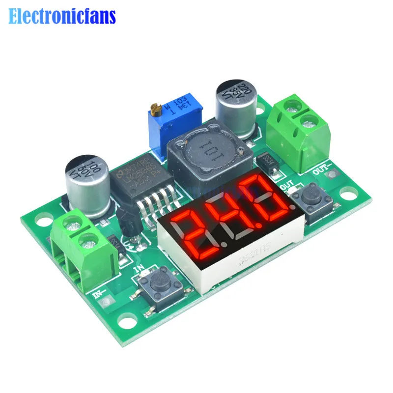 LM2596 DC 4.0-40 to 1.3-37V Adjustable Step Down Buck Power Voltage Regulator Module With LED Voltmeter DC/DC
LM2596 DC 4.0-40 to 1.3-37V Adjustable Step Down Buck Power Voltage Regulator Module With LED Voltmeter DC/DC