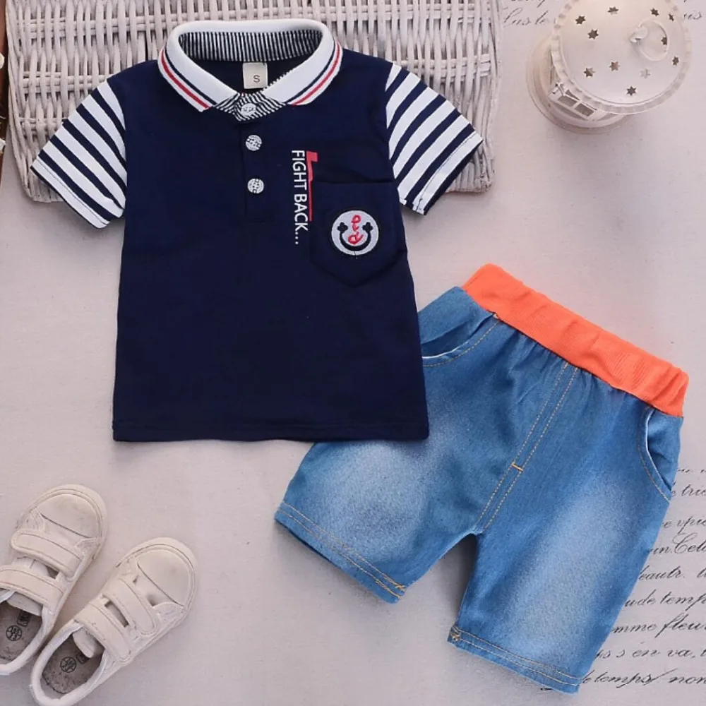 0-4 years Baby Boys Clothing Sets Kids Tracksuit for Boys Tops T-shirt+Pants Clothes Infant Boys jeans Summer Costume children
0-4 years Baby Boys Clothing Sets Kids Tracksuit for Boys Tops T-shirt+Pants Clothes Infant Boys jeans Summer Costume children