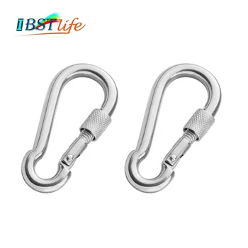 2PCS M8*80mm Multifunctional SS 304 Spring Snap Carabiner Quick Link Lock Ring Hook snap shackle Chain Fastener Hook
2PCS M8*80mm Multifunctional SS 304 Spring Snap Carabiner Quick Link Lock Ring Hook snap shackle Chain Fastener Hook