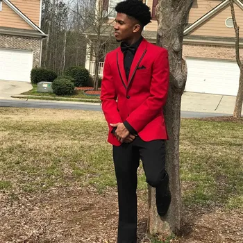 Red Three Pieces Groom Tuxedos Custom Made Slim Fit Best Groomsmen Suits Cheap Wedding Suits (jacket+pant+Tie)
Red Three Pieces Groom Tuxedos Custom Made Slim Fit Best Groomsmen Suits Cheap Wedding Suits (jacket+pant+Tie)