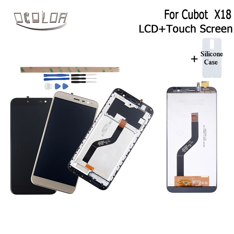 ocolor For Cubot X18 LCD Display+Touch Screen With Frame 5.7" Screen For Cubot X18 Digitizer Assembly Replacement+Tools+Case
ocolor For Cubot X18 LCD Display+Touch Screen With Frame 5.7" Screen For Cubot X18 Digitizer Assembly Replacement+Tools+Case