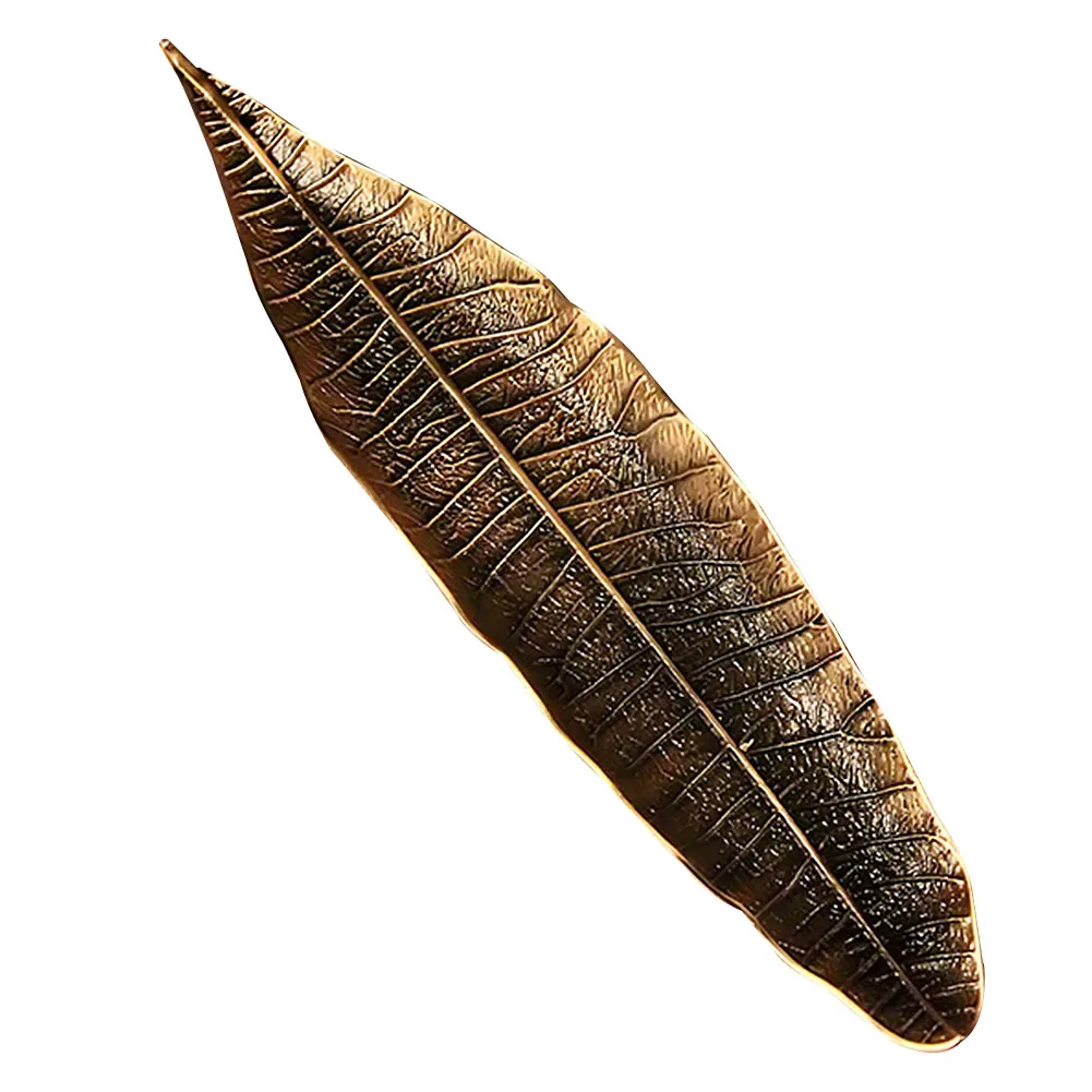 Aromatherapy Stick Burner Incense Holder Stand Living Room Copper Alloy Banana Leaf Vintage Perfume Furnace Catcher
Aromatherapy Stick Burner Incense Holder Stand Living Room Copper Alloy Banana Leaf Vintage Perfume Furnace Catcher