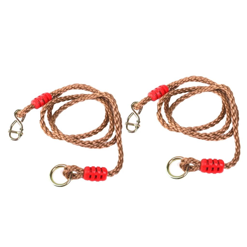MagiDeal 1 Pair Adjustable Swing Rope for Tree Swing Beam Swing Outdoor Toy Accessory 1.8M