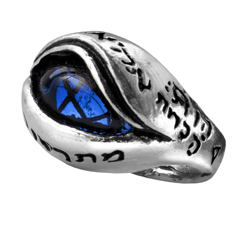 2018 Gothic Party Ring Angel's Eye Halloween Ring Blue Crystal Eyes with Lettered Commemorative Ring Couple Ring
2018 Gothic Party Ring Angel's Eye Halloween Ring Blue Crystal Eyes with Lettered Commemorative Ring Couple Ring