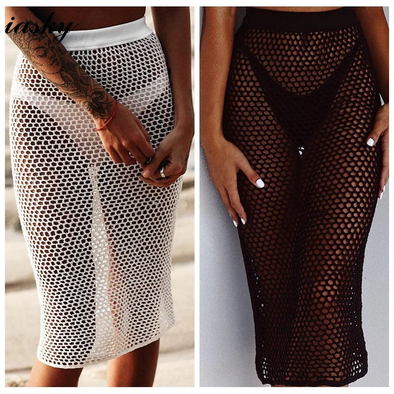 IASKY 2018 New Sexy Beach Cover Up skirt Knitted Bikini Swimwear cover ups Summer Hollow Out Swimsuit bathing suit skirts
IASKY 2018 New Sexy Beach Cover Up skirt Knitted Bikini Swimwear cover ups Summer Hollow Out Swimsuit bathing suit skirts