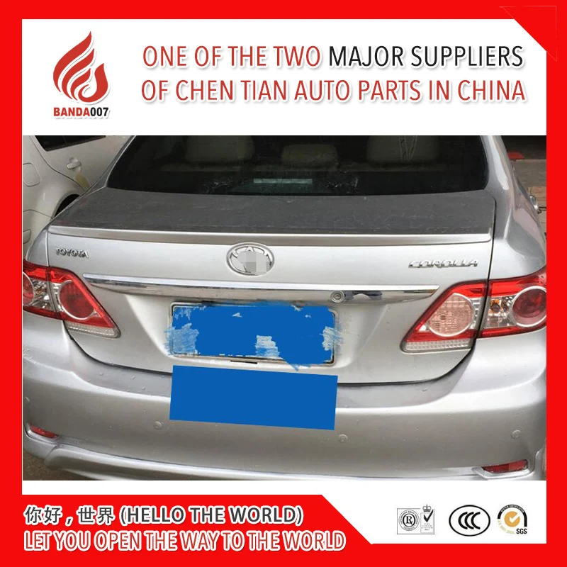 ABS primer black white red ect color car rear lip spoiler for Corolla 2006 07 08 09 10 11 12 2013
ABS primer black white red ect color car rear lip spoiler for Corolla 2006 07 08 09 10 11 12 2013