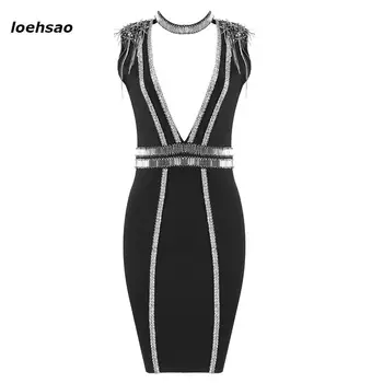 Fashion 2019 sexy summer women black bandage dress vestidos deep V-Neck celebrity evening club bodycon dresses Car model dress
Fashion 2019 sexy summer women black bandage dress vestidos deep V-Neck celebrity evening club bodycon dresses Car model dress