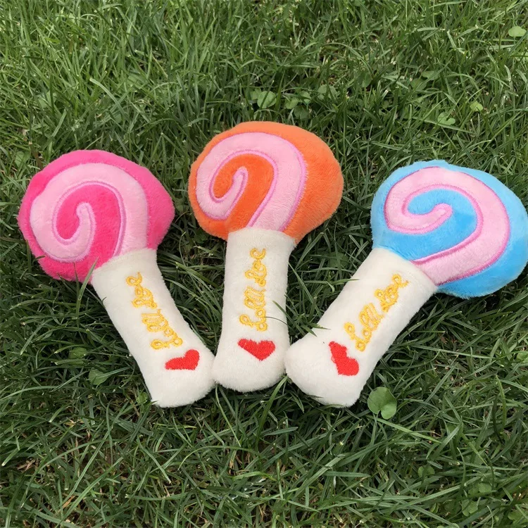 3 Colors Dog Puppy Chew Toy Squeaky Plush Sound Cute Lollipop Design Squeaking Honking Cachorro Pet Toys Puppies Dogs Squeaker
3 Colors Dog Puppy Chew Toy Squeaky Plush Sound Cute Lollipop Design Squeaking Honking Cachorro Pet Toys Puppies Dogs Squeaker