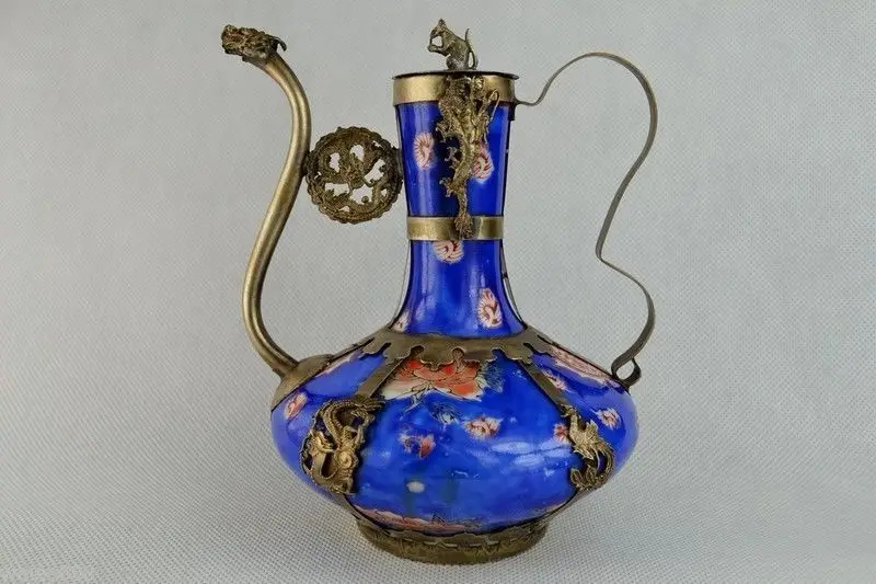 NICE CHINESE Old Collectibles Decorated Handwork Porcelain Armoured Dragon Big Tea Pot w030 Garden Decoration Brass Bronze 
NICE CHINESE Old Collectibles Decorated Handwork Porcelain Armoured Dragon Big Tea Pot w030 Garden Decoration Brass Bronze