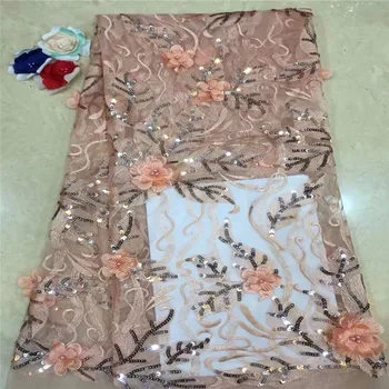Cassiel New Arrives Sequins Lace Fabric Net Embroidery Mesh 3D Tulle Peach African Lace Fabric For Dress French Lace Material
Cassiel New Arrives Sequins Lace Fabric Net Embroidery Mesh 3D Tulle Peach African Lace Fabric For Dress French Lace Material