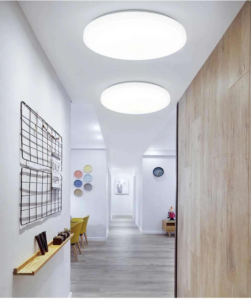 LED Modern Acryl Alloy Round LED Ceiling Light Lamp 18W 24W Ceiling Lights For Living Room Bedroom Kitchen Home Lighting Fixture (6)