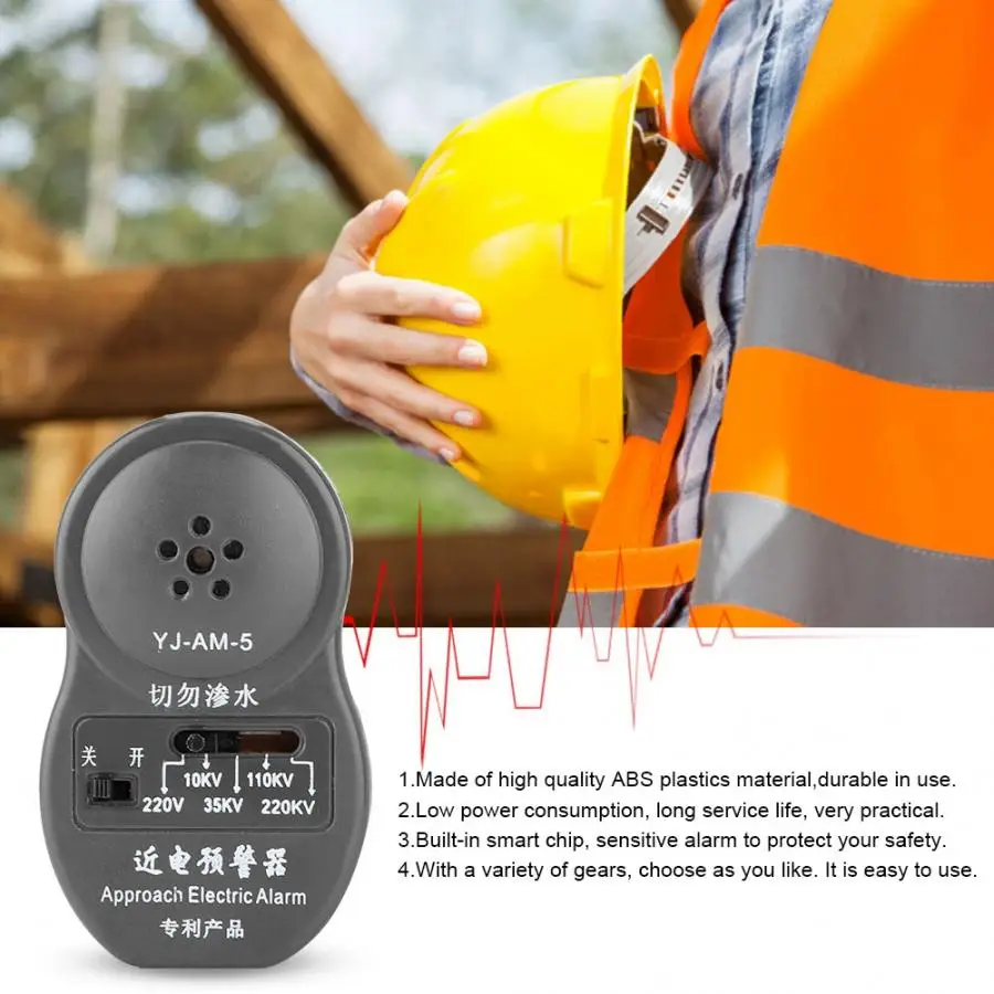 Voltage Leak Detector Approach Electric Alarm 5 Gears Use with The Safety Helmet
Voltage Leak Detector Approach Electric Alarm 5 Gears Use with The Safety Helmet