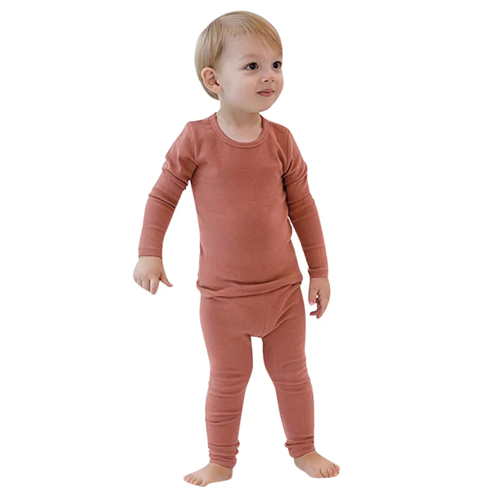 Children Summer Boys Clothes Toddler Baby Boys Girls Long Sleeve Solid Tops+Pants Pajamas Sleepwear 2019 Boys Clothes Set Outfit
Children Summer Boys Clothes Toddler Baby Boys Girls Long Sleeve Solid Tops+Pants Pajamas Sleepwear 2019 Boys Clothes Set Outfit