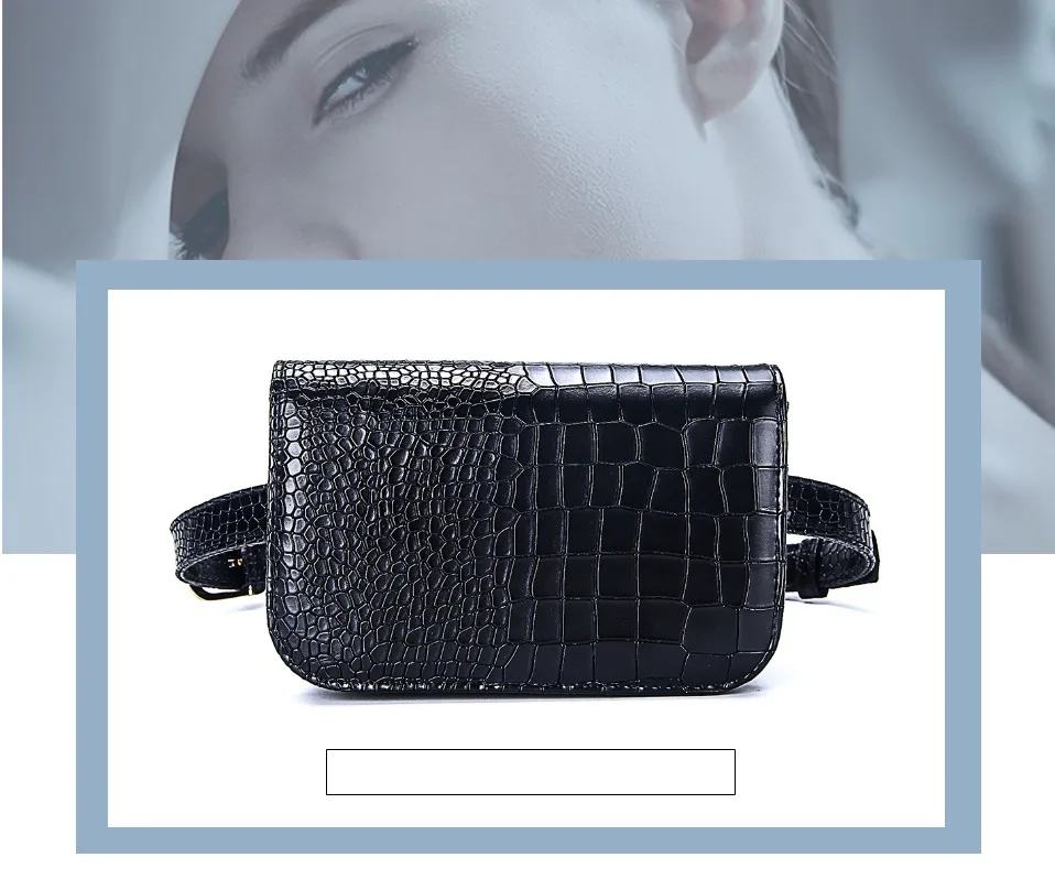 Vintage Waist Bag Women Alligator PU Leather Belt Bag Waist Pack Travel Belt Wallets Fanny Bags Ladies Fit 5.5 inches phones Vintage Waist Bag Women Alligator PU Leather Belt Bag Waist Pack Travel Belt Wallets Fanny Bags Ladies Fit 5.5 inches phones